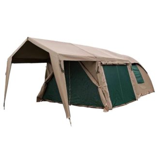 Canvas 3m x 4m Dome Tent and Extension